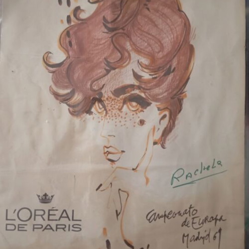 L'Oréal de Paris collectible poster by Gui Po, 1967 hairdressing championship