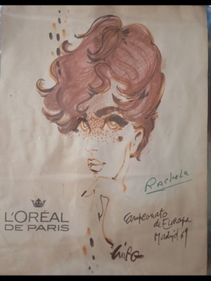 L'Oréal de Paris collectible poster by Gui Po, 1967 hairdressing championship