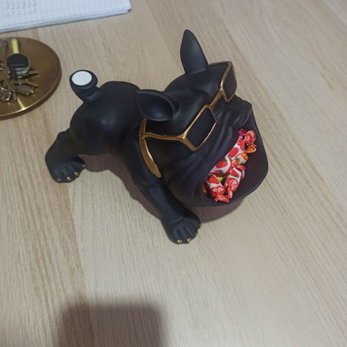 Decorative Bulldog Dog New With Sunglasses