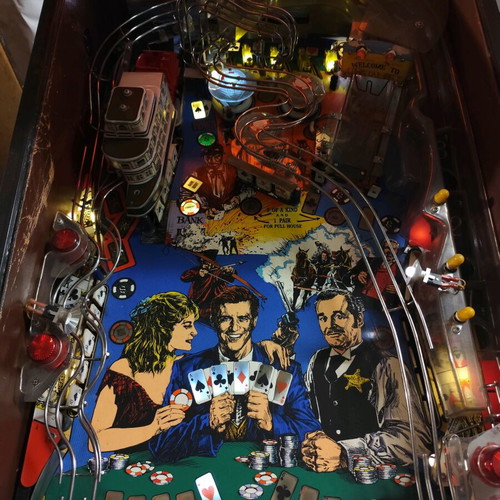 Pinball Flipper Maverick used with minor playfield wear