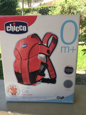 Chicco marsupio used, grey, 3.5-9 kg