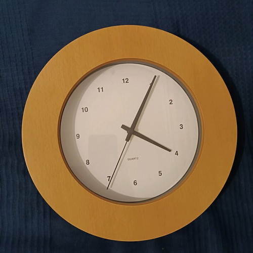 Beige analog wall clock new
