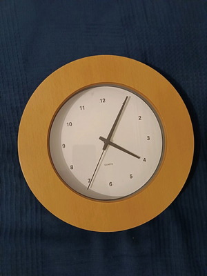 Beige analog wall clock new