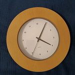 Beige analog wall clock new