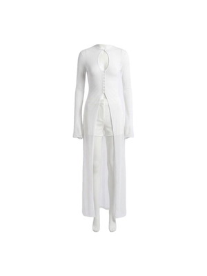 Tassos Mitropoulos Diaphaneia dress like new, white, size M