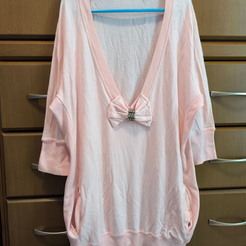 Pink pin up blouse like new small-medium