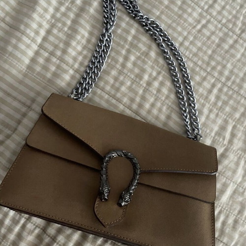 Dionysus shoulder bag used, brown tan leather