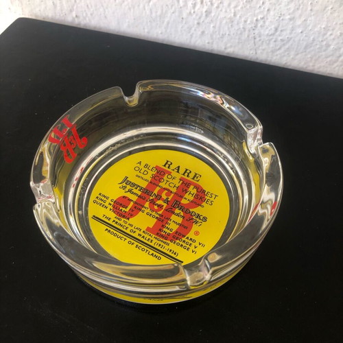 J&B Scotch Whisky glass ashtray new