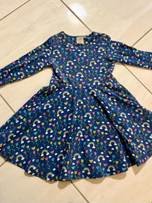 Frugi Skater φόρεμα μεταχειρισμένο για 3-4 ετών μπλε