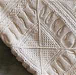 κουβέρτα βελονάκι - βελόνες crochet χειροποίητη - αχρησιμοποίητη