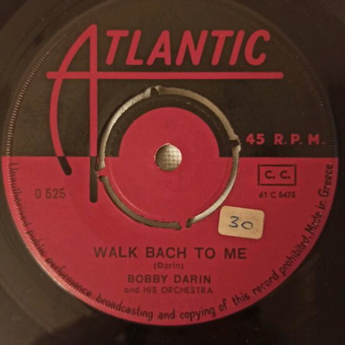 Bobby Darin Theme From "Come September" 45rpm vinyl used