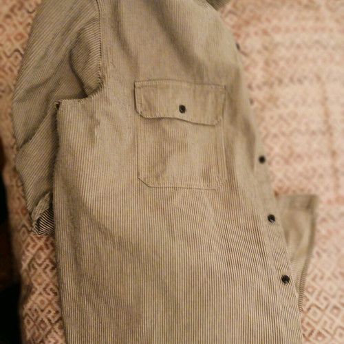 Gap jacket oversized men's shirt new, black and white
