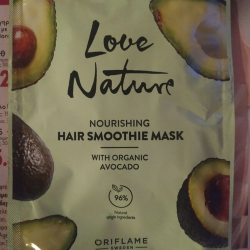 Love Nature hair smoothie mask with organic avocado Oriflame new