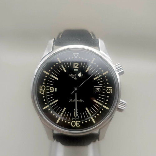 Longines Legend Diver 42mm Automatic watch like new, black