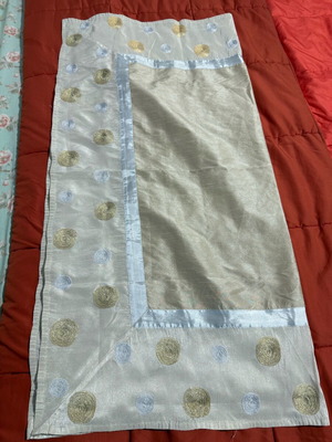 Table runner like new 100x100 cm with two stains