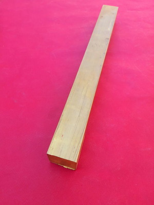 Brass rod 3.5x3.5x35 cm, 3.6 kg