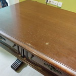 Classic desk with three drawers