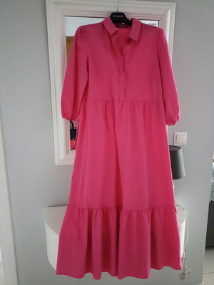 Mark's and Spencer shirt dress unused, cotton, medium, fuchsia