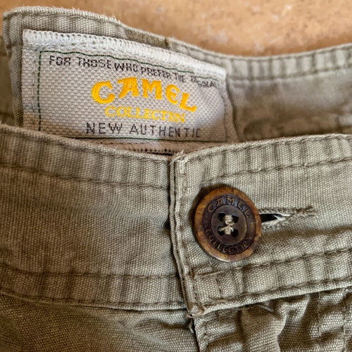 Camel vintage shorts size S used, khaki