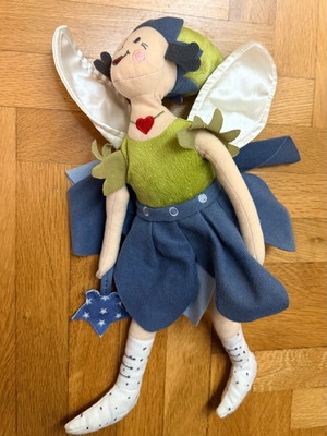 Fabric fairy doll like new, handmade style