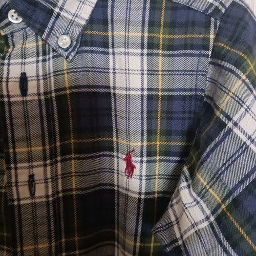 Ralph Lauren boys' dress shirt size 4 like new, multicolor
