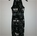 Midi εφαρμοστό φόρεμα με tribal σχέδια