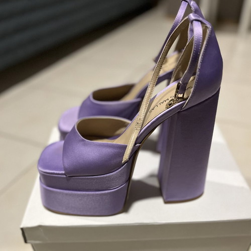 Tsakiris Mallas purple high heel shoes, size 40