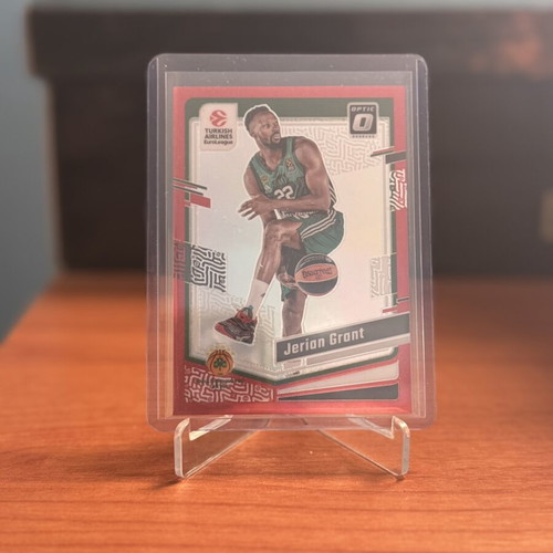 23-24 Panini EuroLeague Donruss Grant Red/99 Panathinaikos card