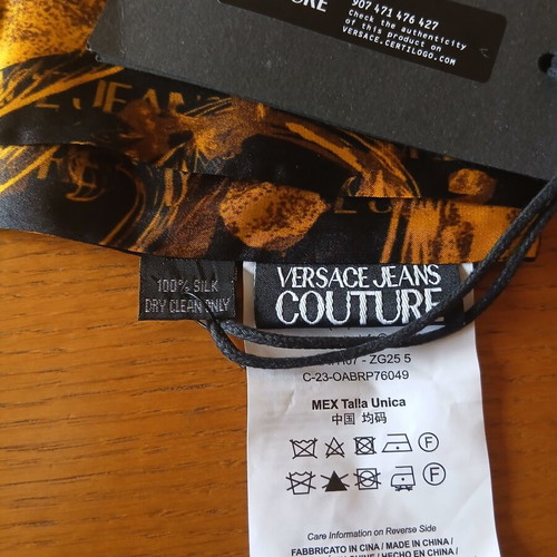 Versace Jeans Couture silk scarf new, colorful