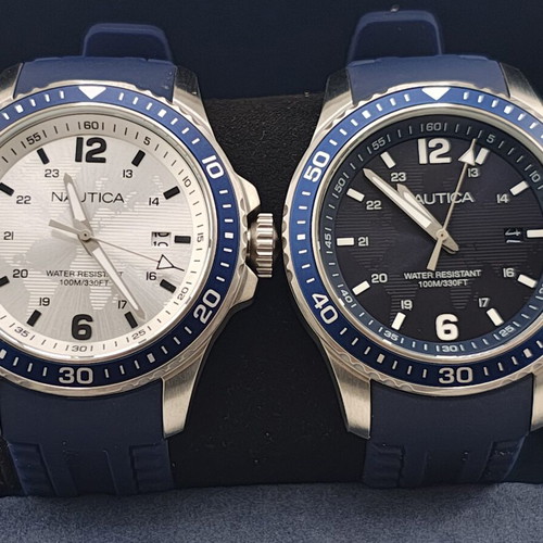 Nautica men's watch new, black and blue