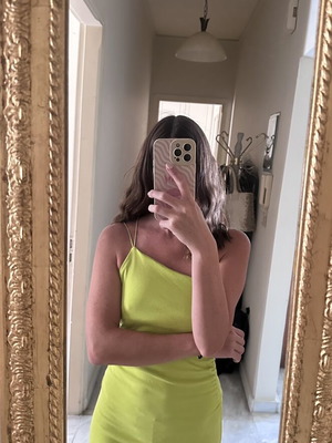 Zara long dress, lime color