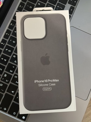 Apple iPhone 16 Pro Max silicone case with MagSafe, stone grey