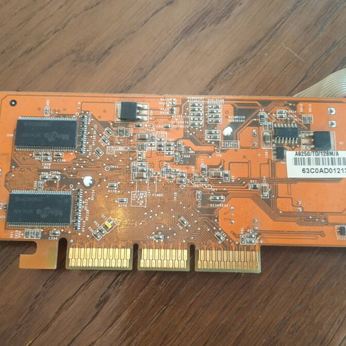 Ati Radeon 9250 AGP graphics card used, low profile, passive cooling