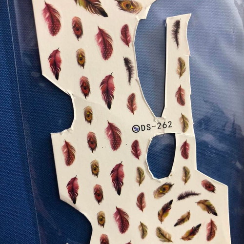 Nail Stickers Set 2 Pieces Water and 3D Used