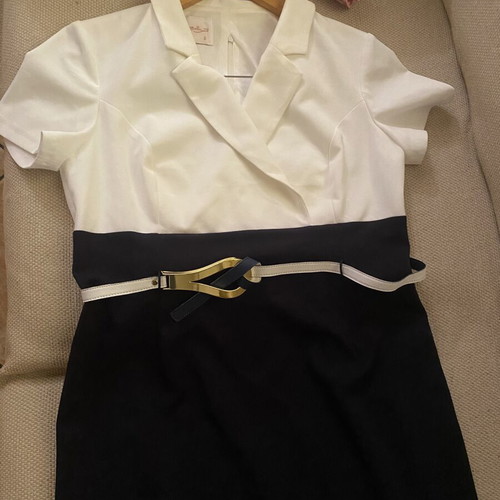 Dress white and dark blue classic, like new, size L 40 12