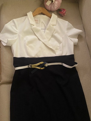 Dress white and dark blue classic, like new, size L 40 12