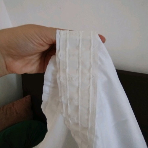 Curtain with lace used