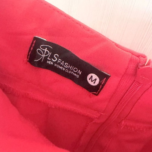 Poplin skirt coral red, brand new, size M