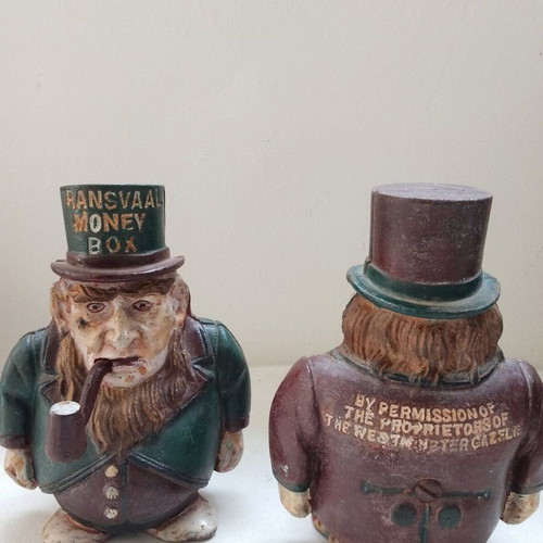 Collectible money boxes used, cast iron, old from 1910