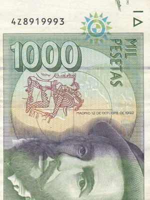 Spanish banknote