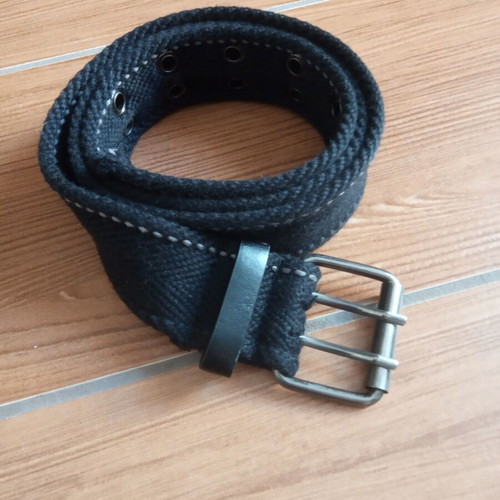 Fabric belt used, black, size 100