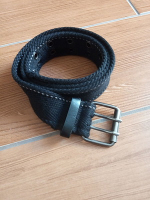 Fabric belt used, black, size 100