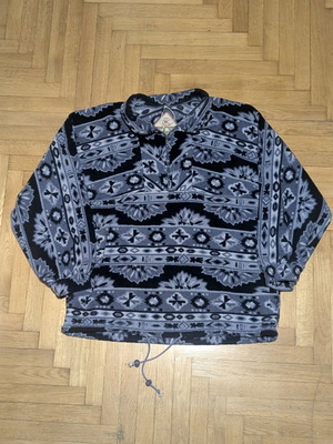 Vintage blue geometric fleece size XL like new