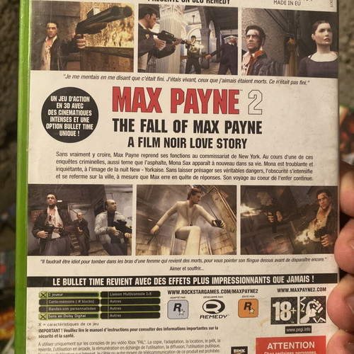 Max Payne 2 Xbox game complete in box