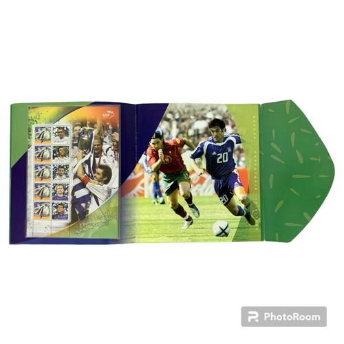 Euro 2004 collectible stamps new, fully completed booklet