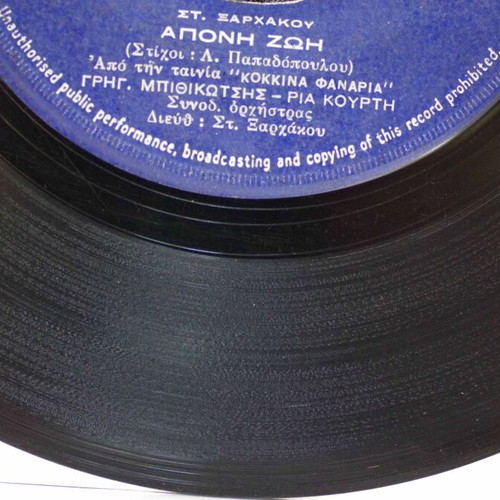 Aponi Zoi & Sta Heria Sou Megalosan 7'' vinyl used, laiko