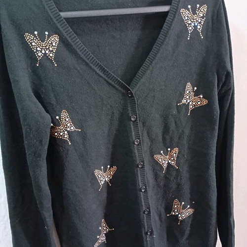 Black cardigan size S with soft texture like new