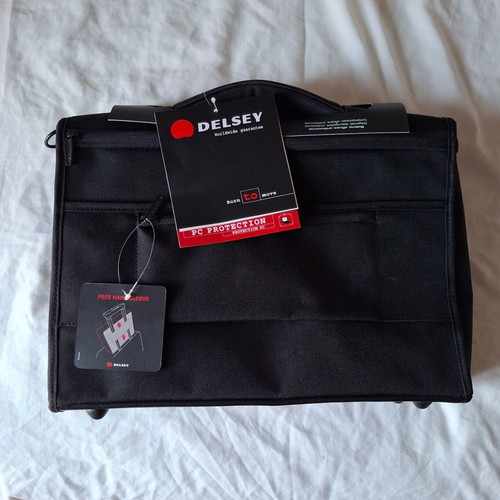 Delsey laptop bag new, for screens up to 15.4 inches, black