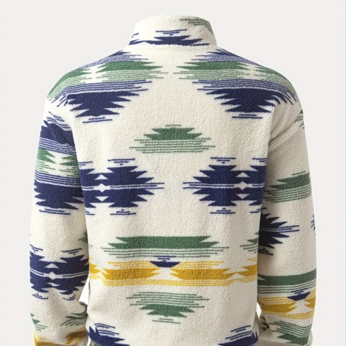 Fleece sweatshirt with design new, size M