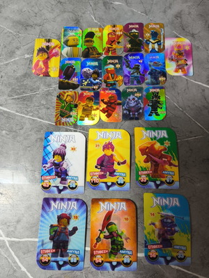 Ninja collectible metal and magnetic tags used, pack